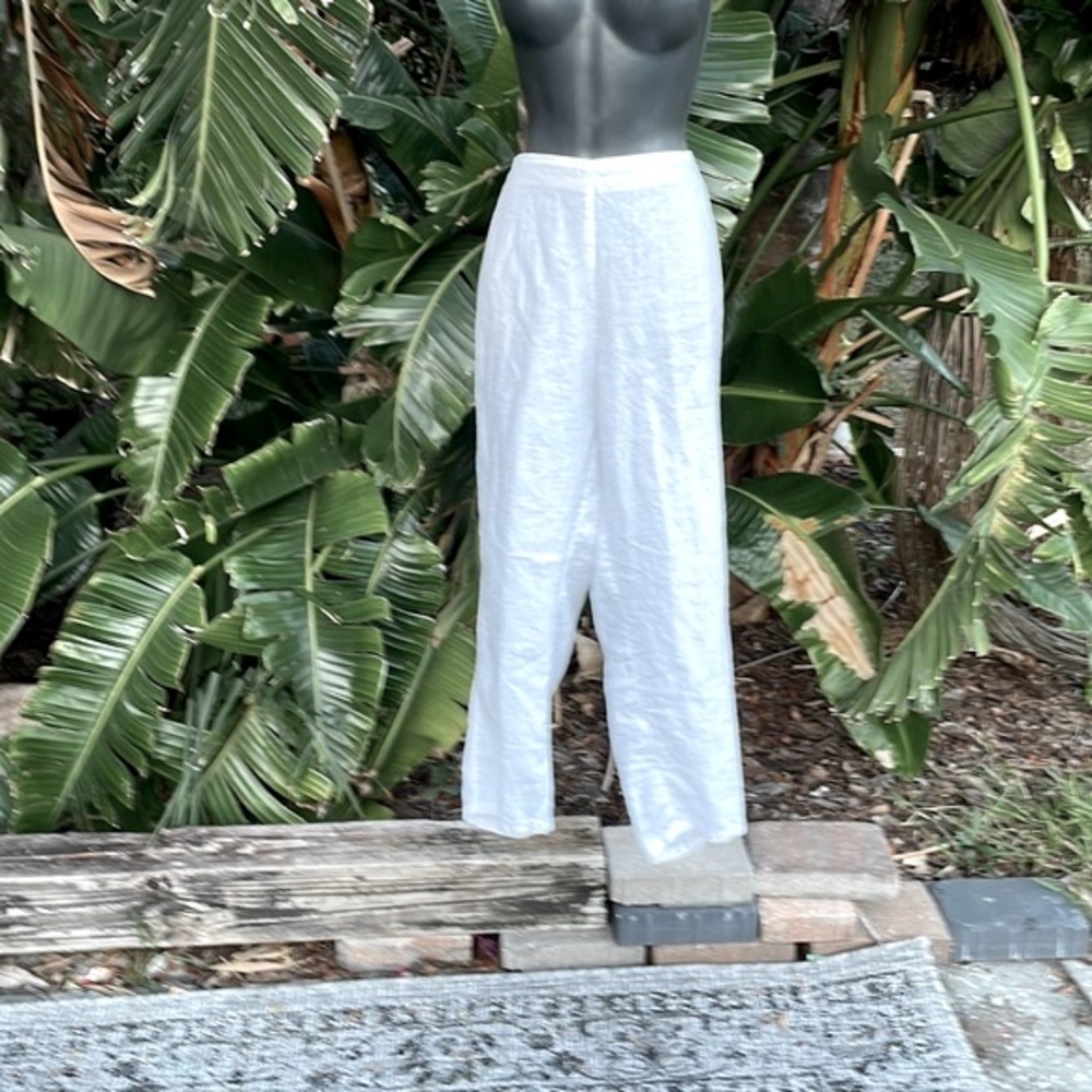 J Jill crop linen pants